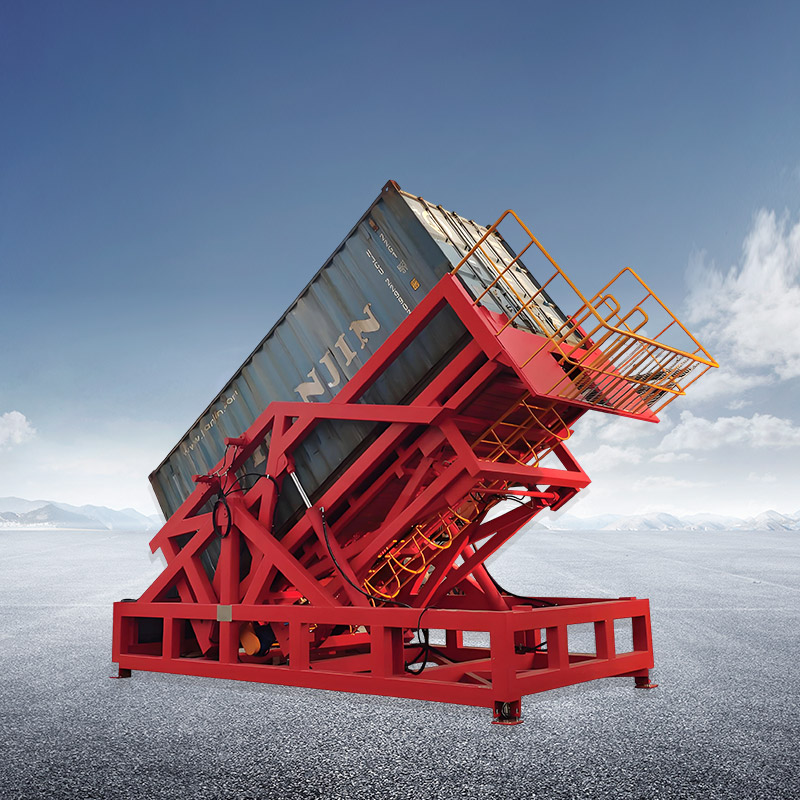 Machine voor het omdraaien van containers